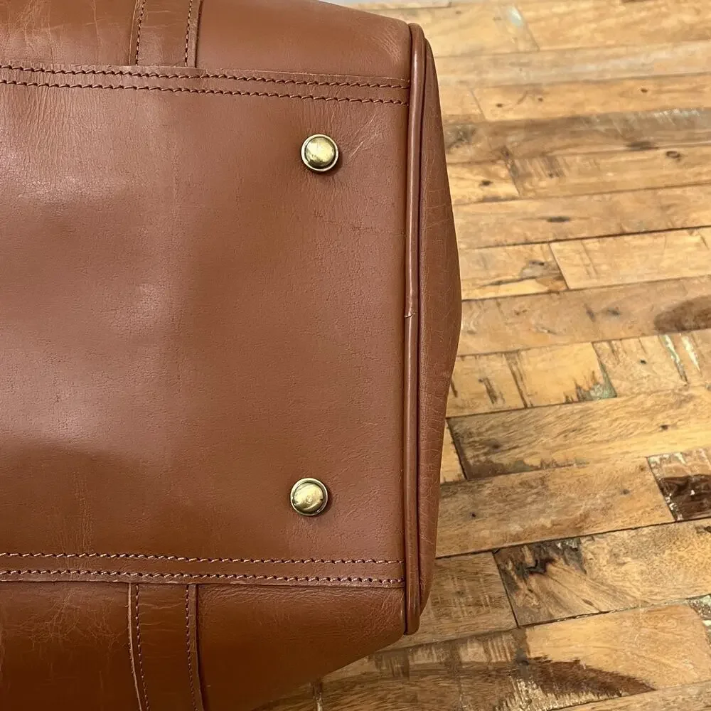Leather Travel Bag Duffle Large 15
